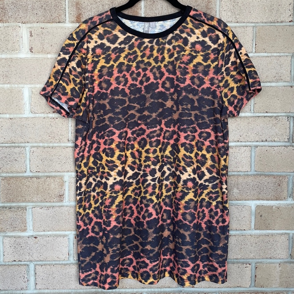 Ombre Cheetah Print Oversized T-shirt